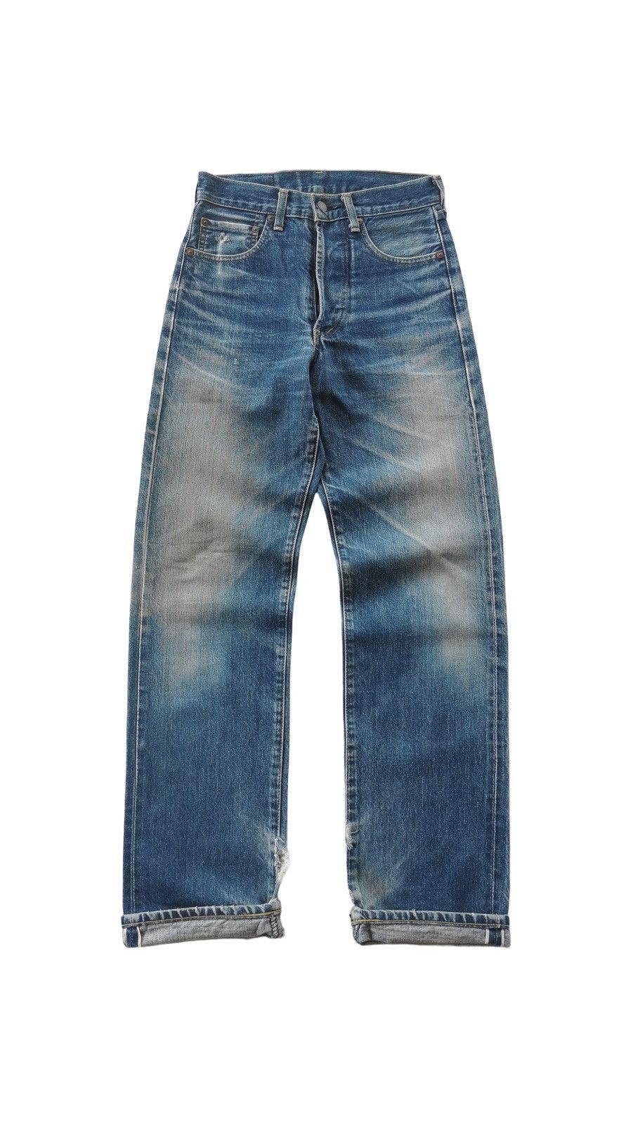 Le Grande Bleu (L.G.B.) Levis 503 Big E Vintage Selvedge Denim Jeans Size US 27 - 4 Thumbnail