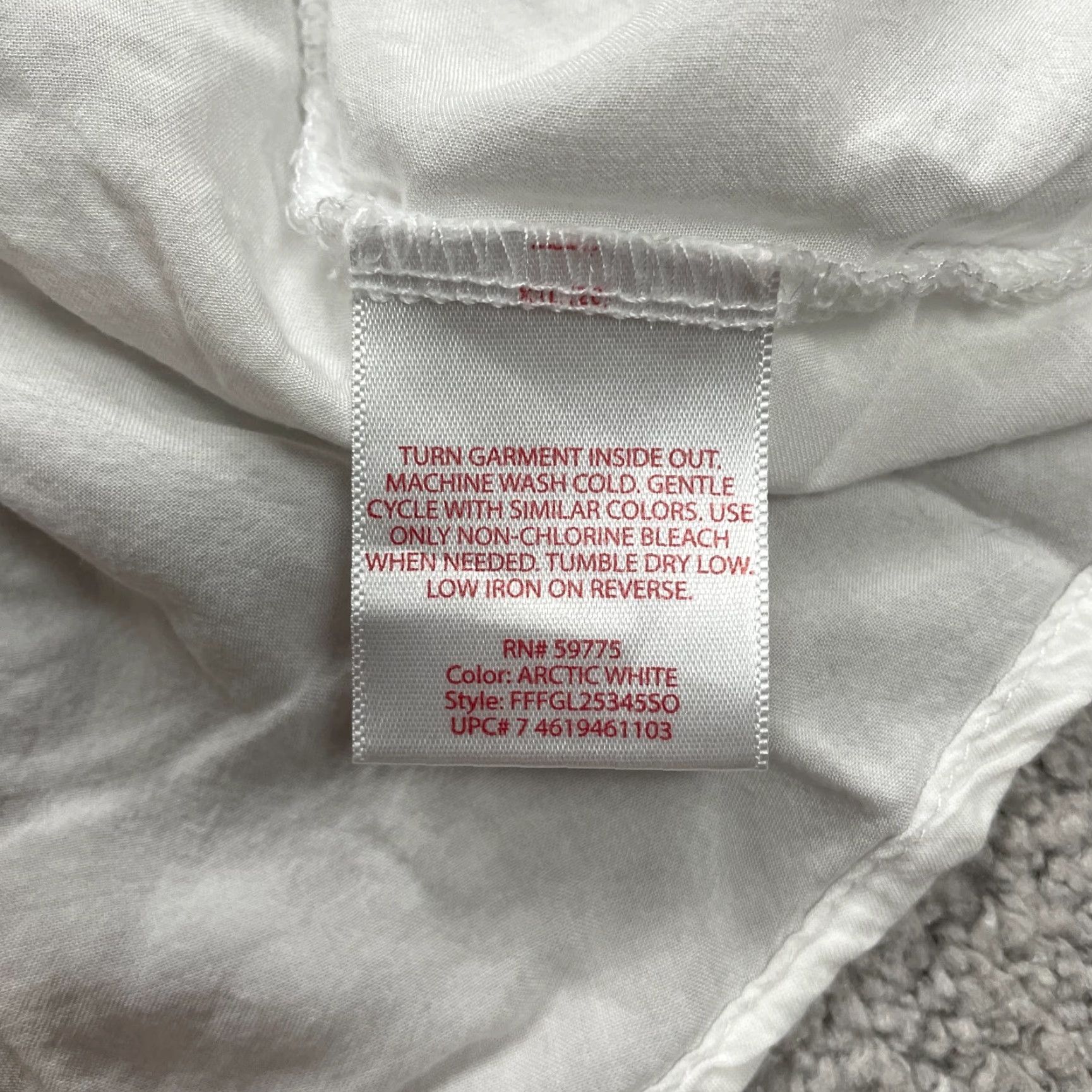 Faded Glory Faded Glory Blouse Womens 2XL White Sleeveless Round Neck Rayon Lightweight Top Casual Breathable Easy Care Pockets Size XXL / US 16-18 / IT 52-54 - 4 Thumbnail