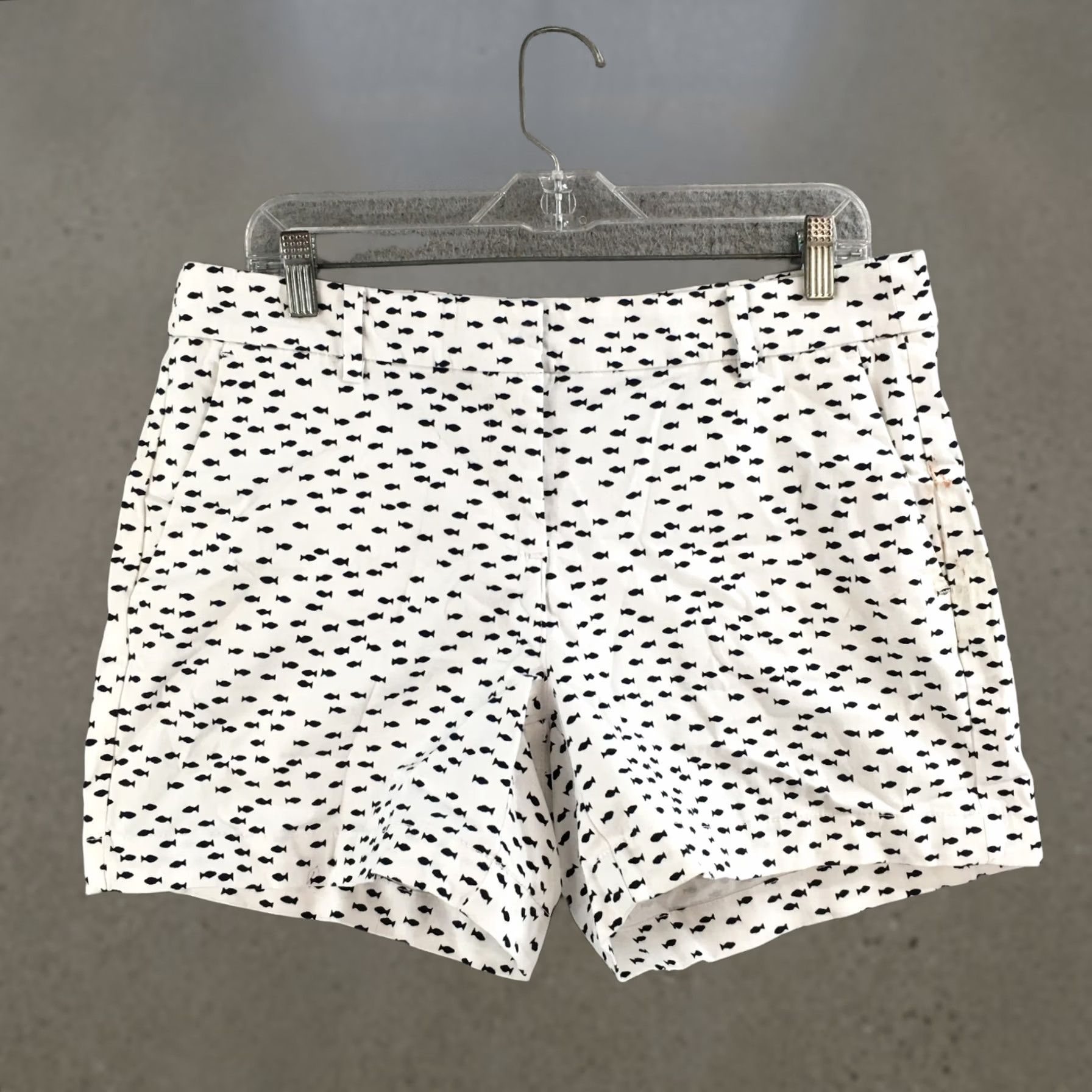 Nautica Nautica Shorts Womens 8 White Chino Zip Fly Pockets Stretch Casual Summer 8 Womens Size 30" / US 8 / IT 44 - 1 Thumbnail
