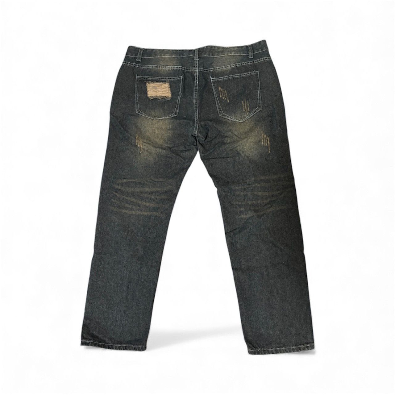 Other Balenciaga Type Hand Distressed Denim Jeans Size US 36 / EU 52 - 2 Thumbnail