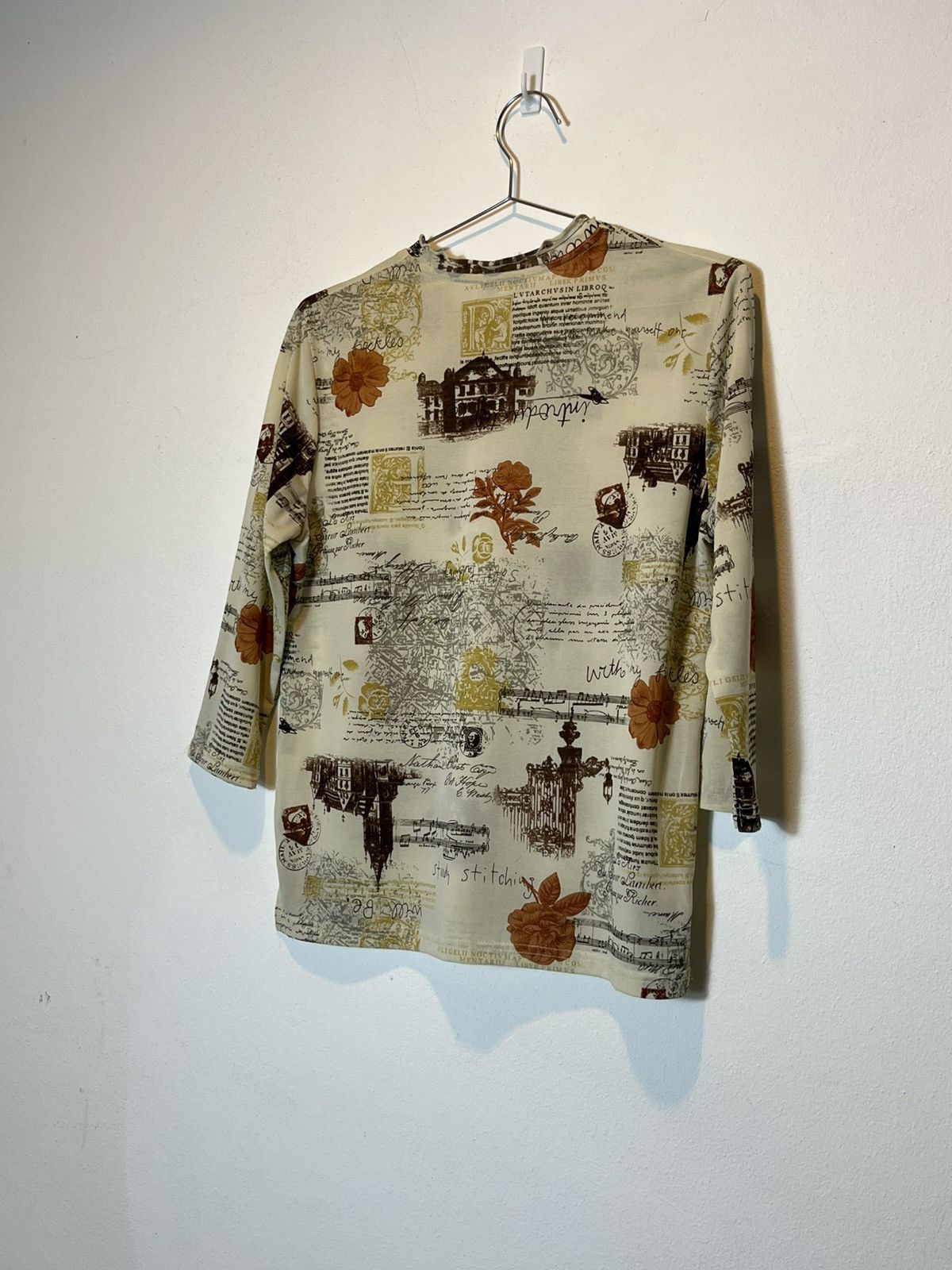 Vintage JPG style Y2K long sleeve printed shirt Size US XS / EU 42 / 0 - 2 Thumbnail