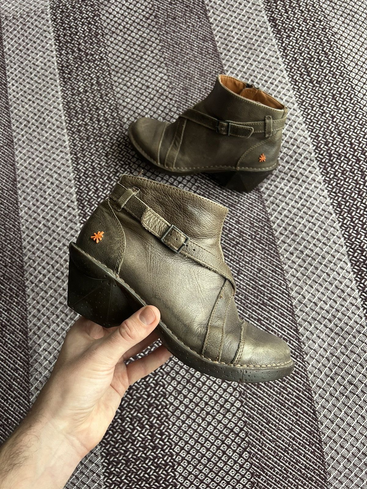 Vintage The Art Company Women Boots Y2K Japanese Style Sz 38
