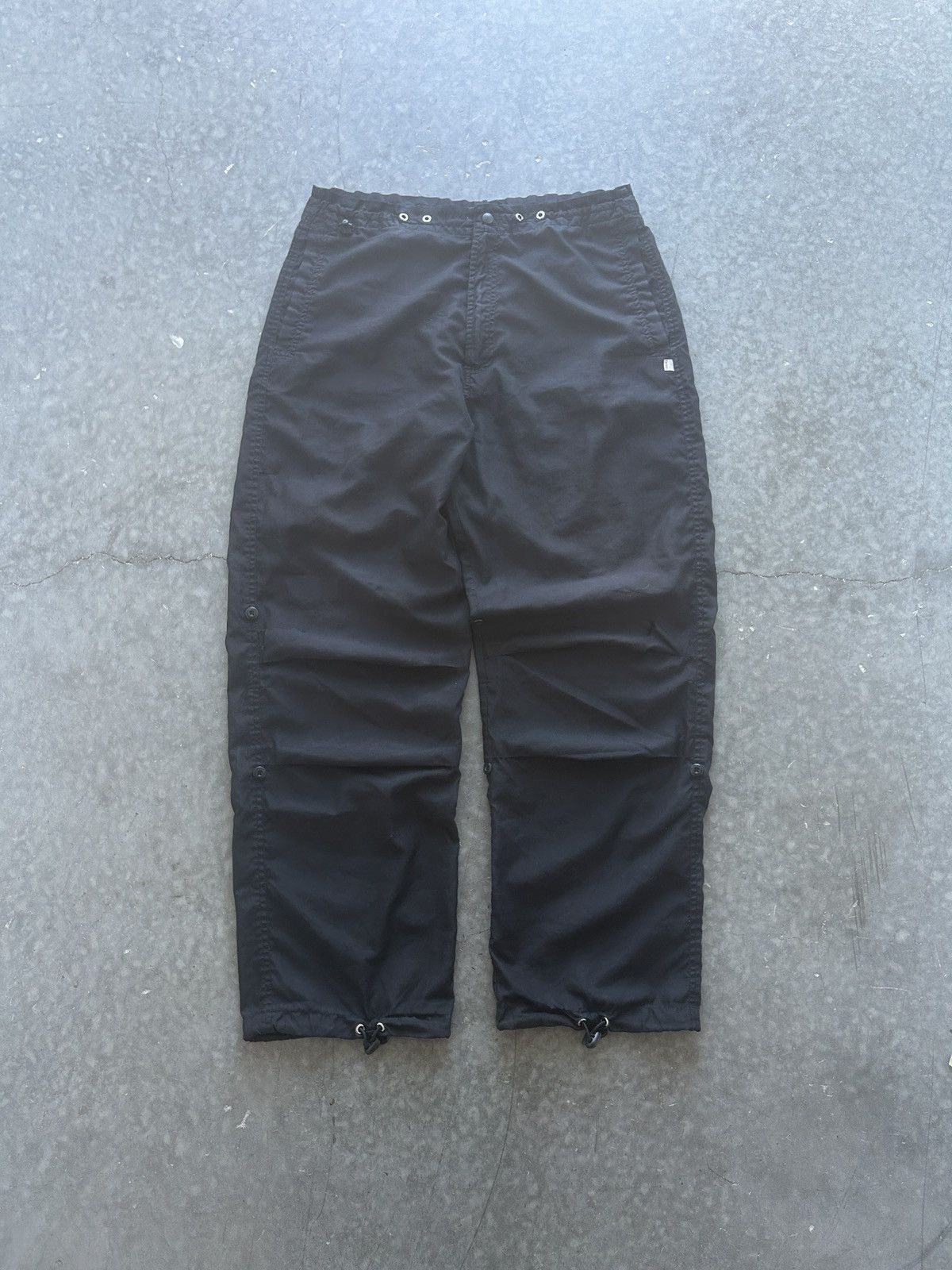 Vintage Vintage Y2K Baggy Black Parachute Pants Size US 34 / EU 50 - 1 Thumbnail