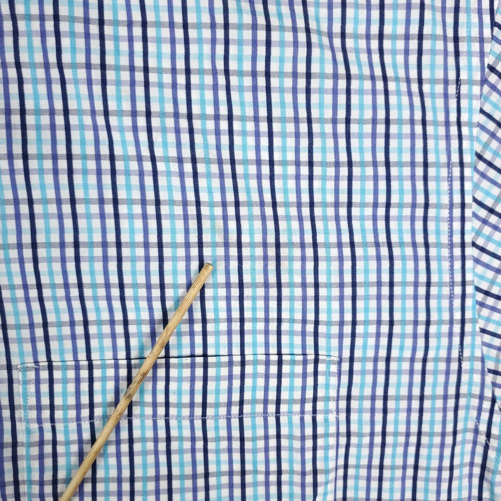 Cremieux VINTAGE Daniel Cremieux Blue Plaid Men's Short Sleeve Button-Up Shirt Adult XL Casual All Seasons Size US XL / EU 56 / 4 - 3 Thumbnail