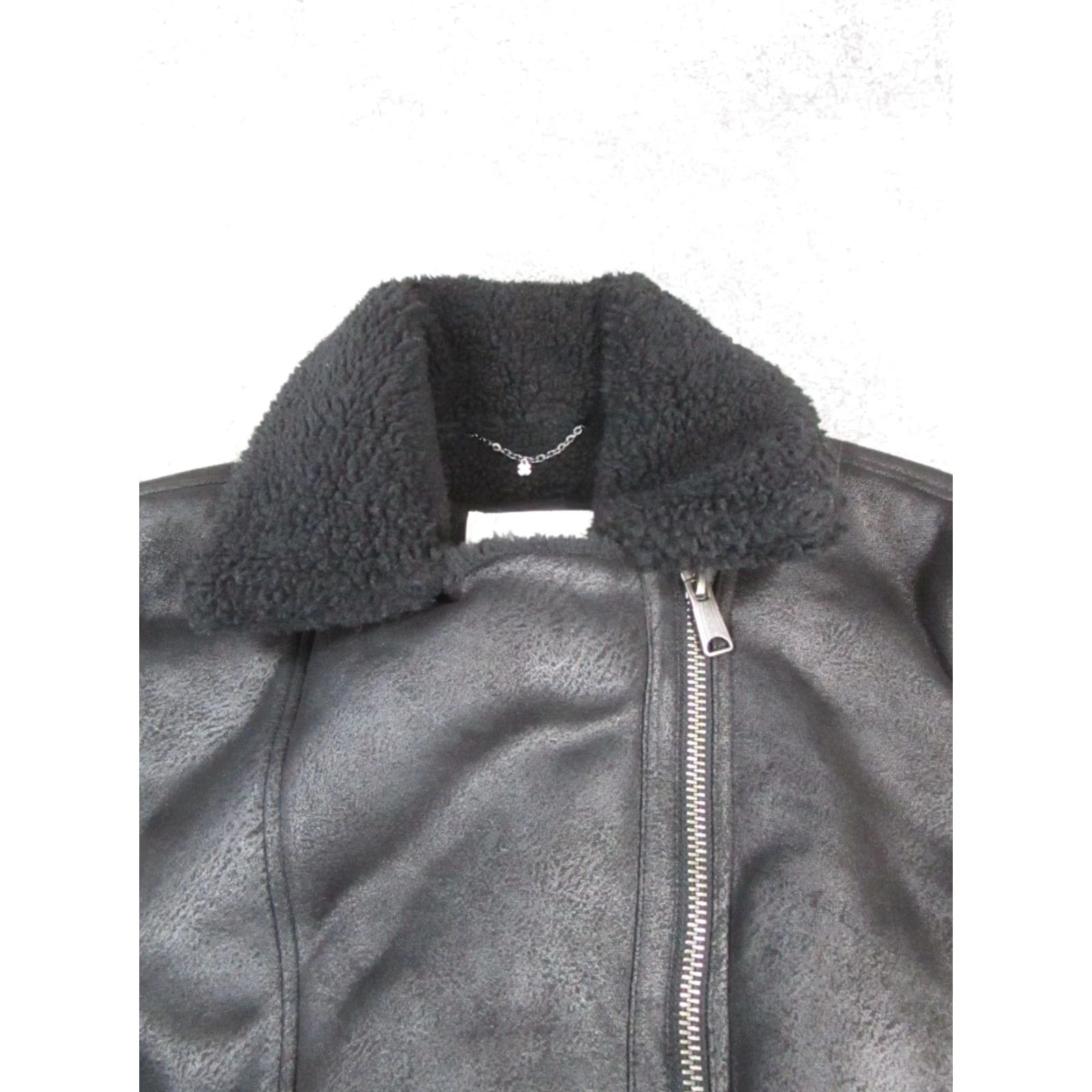 Lucky Brand Lucky Brand Jacket Womens Small Black Faux Fur Jacket Size S / US 4 / IT 40 - 2 Thumbnail