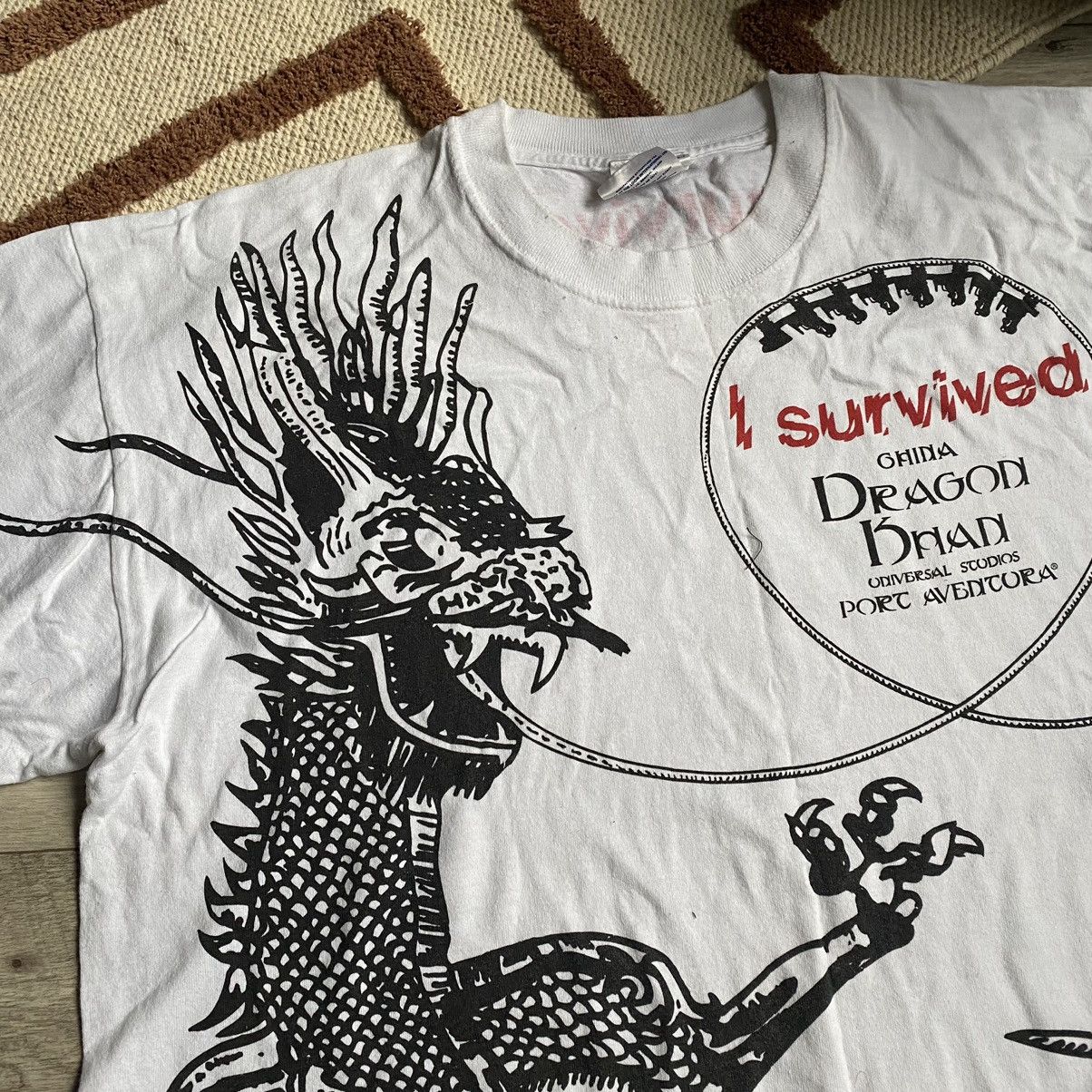 Universal Studios × Vintage VINTAGE UNIVERSAL STUDIOS PORT AVENTURA DRAGON KHADI T SHIRT Size US XL / EU 56 / 4 - 3 Thumbnail