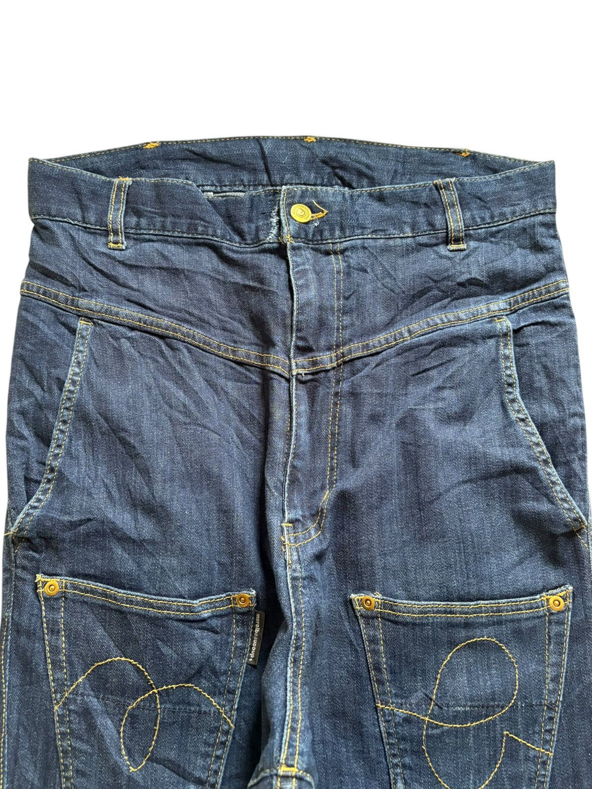 Issey Miyake × Japanese Brand × mercibeaucoup Vintage Mercibeaucoup Bush Pant Blue Wash Jeans Size US 32 / EU 48 - 4 Thumbnail
