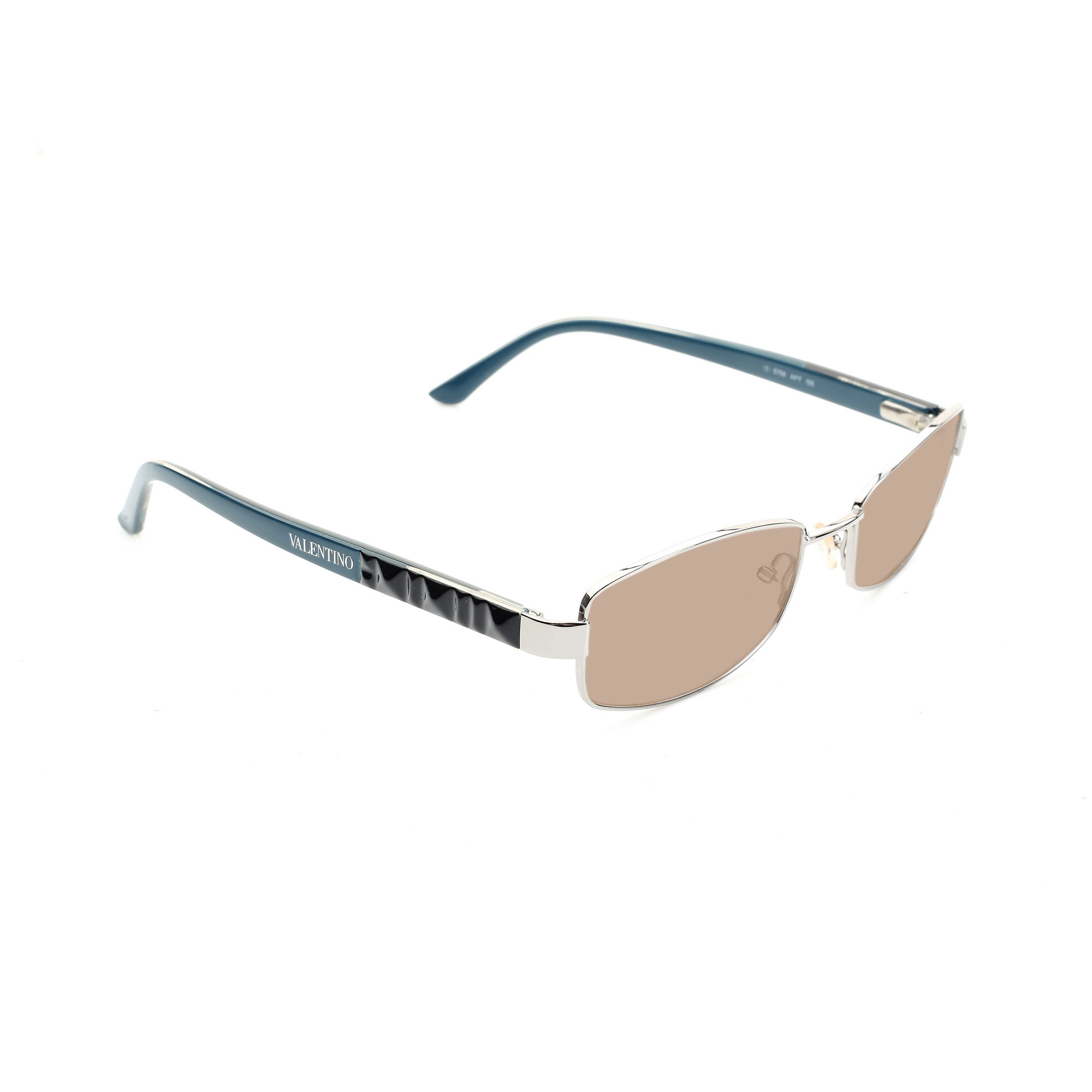 Valentino Valentino '90s Blue & Black Rectangular Sunglasses Size ONE SIZE - 1 Thumbnail