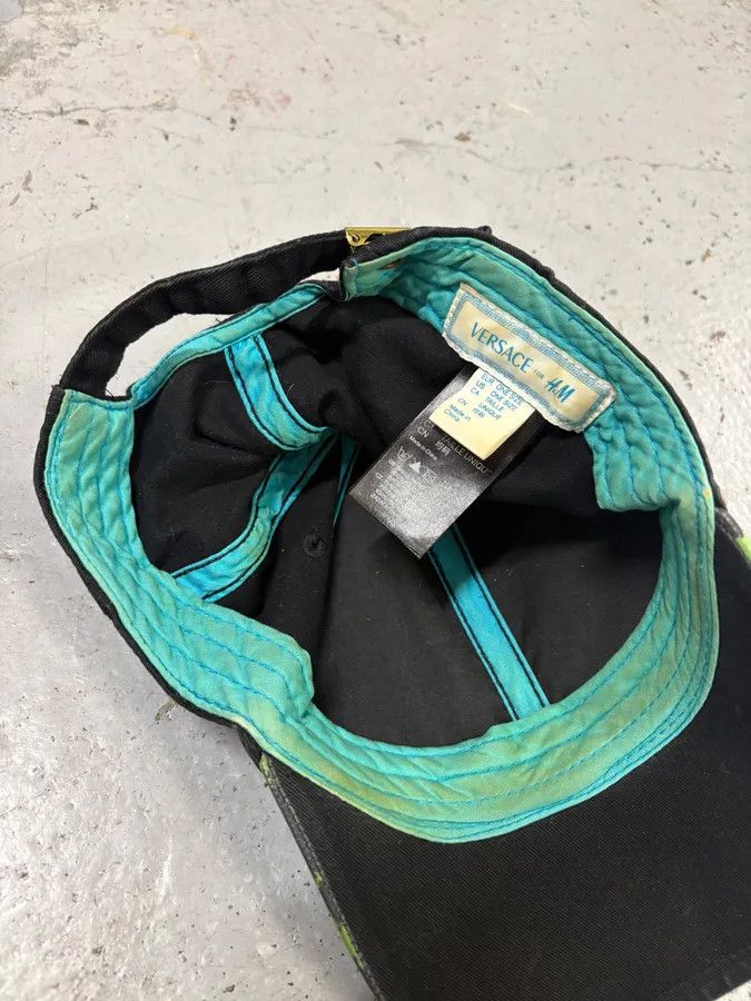 Versace Versace H&M Turquoise Leopard Print Baseball Cap Size ONE SIZE - 7 Thumbnail