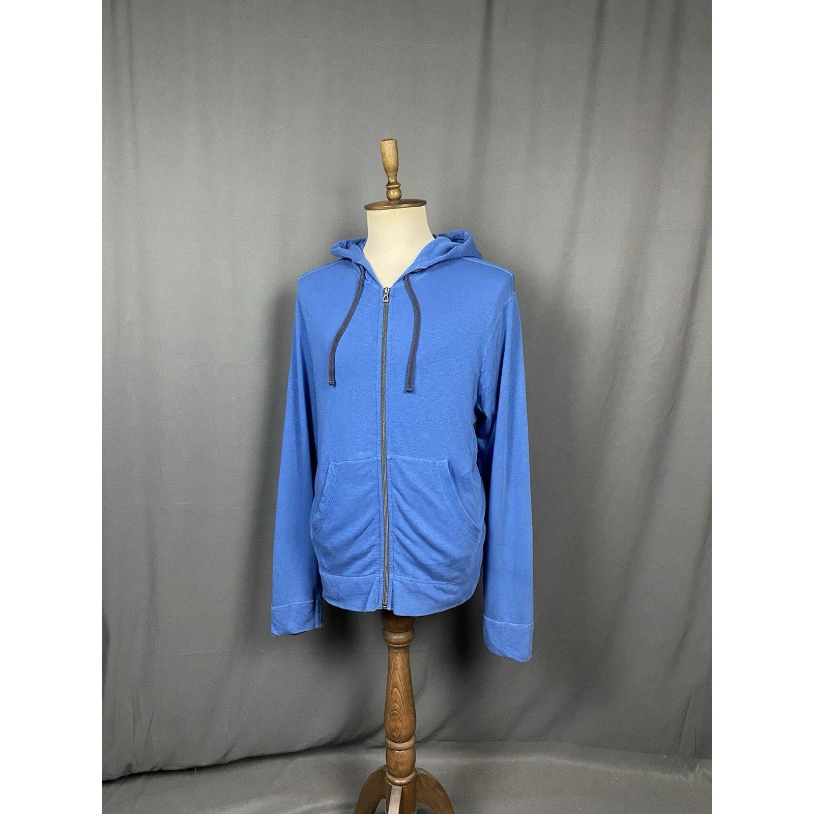 James Perse James Perse Men's Light Blue Full Zip Hoodie Sweater Size 4 Size US L / EU 52-54 / 3 - 4 Thumbnail
