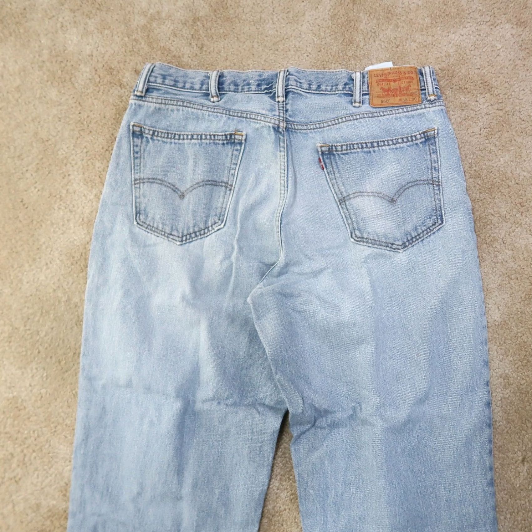 Levi's Levi's 560 Comfort Fit Jeans Men’s 38x28 Denim Blue Baggy Vintage Y2K Streetwear 80s 90s Ban Size US 36 / EU 52 - 3 Thumbnail