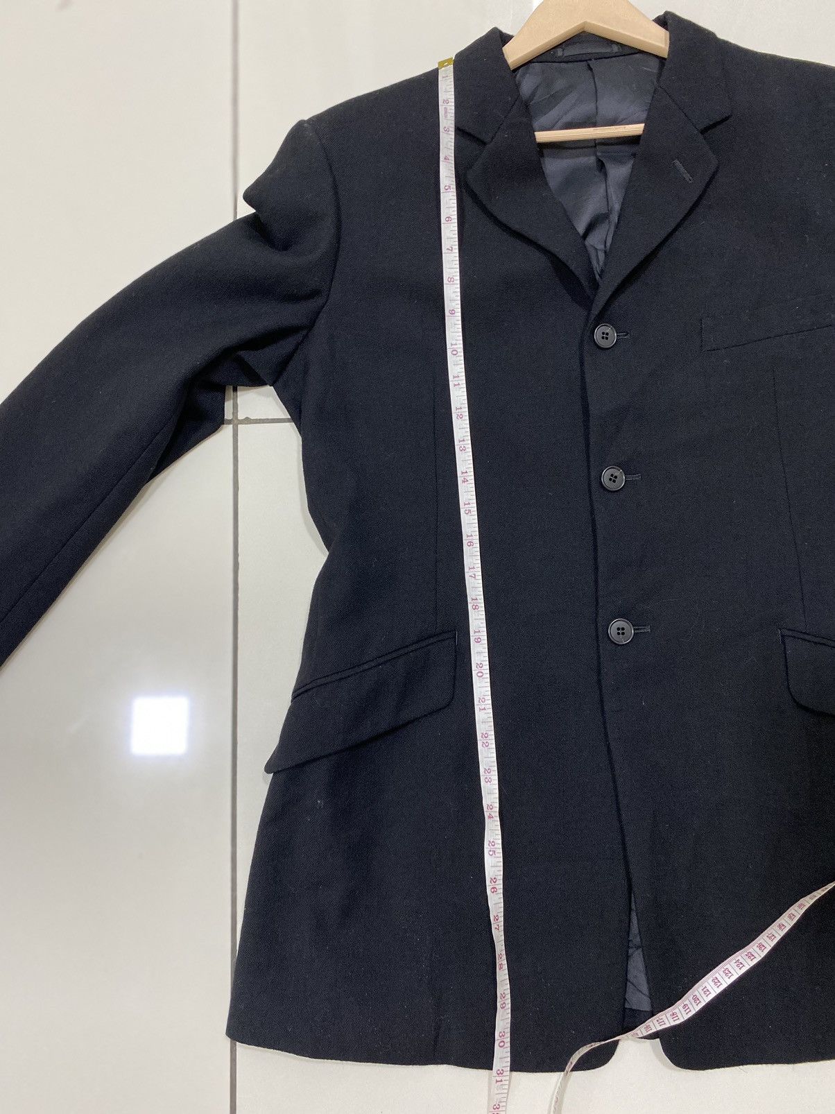 Yohji Yamamoto AAR Yohji Yamamoto X Durban Black Blazer Size 44R - 11 Thumbnail