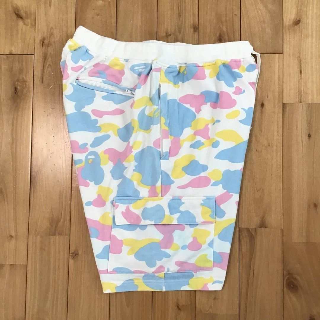 Bape BAPE Multi camo sweat cargo shorts cotton candy camo ★size M Size US 32 / EU 48 - 2 Thumbnail