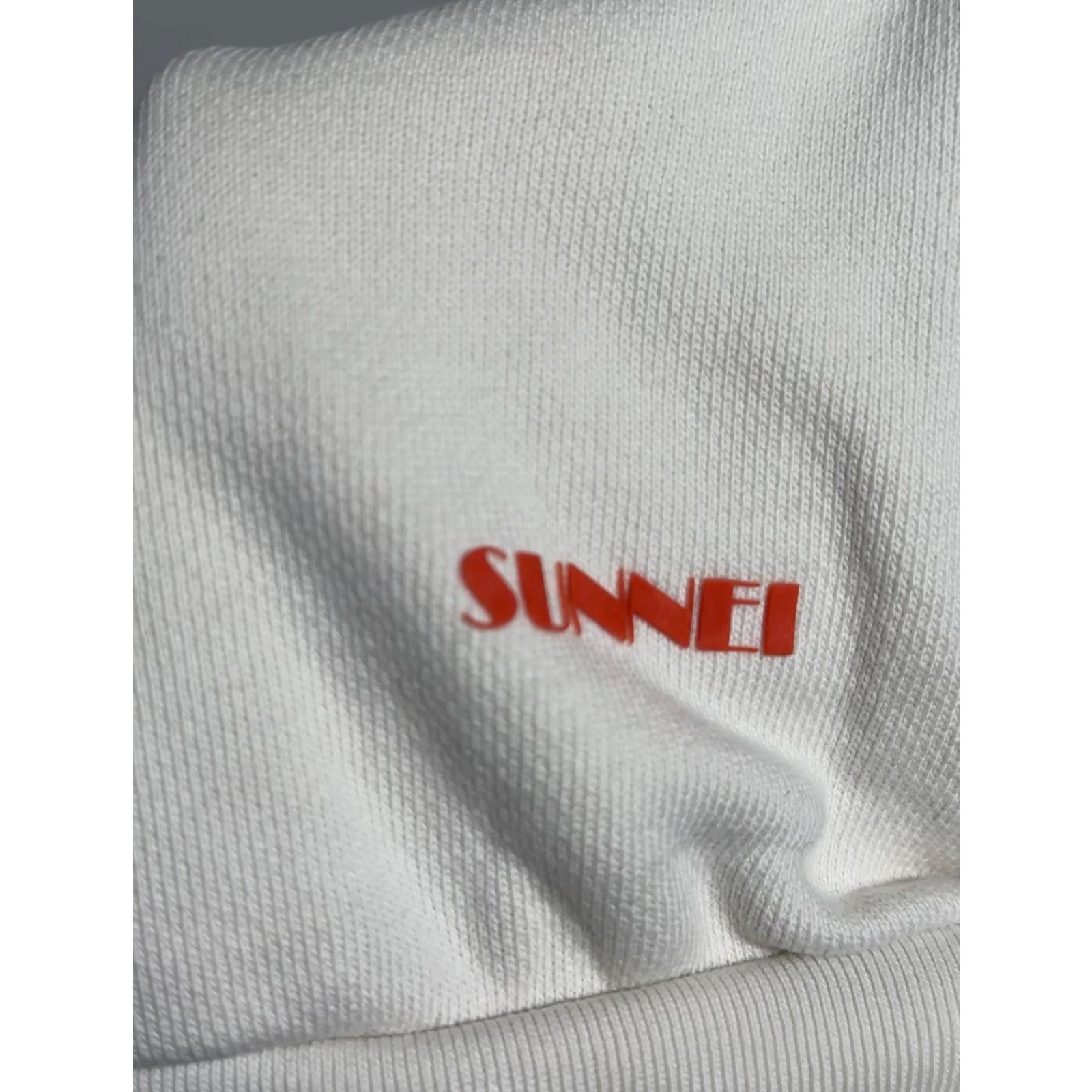 Sunnei Sunnei Raglan Hoodie White/Orange Size US M / EU 48-50 / 2 - 4 Thumbnail