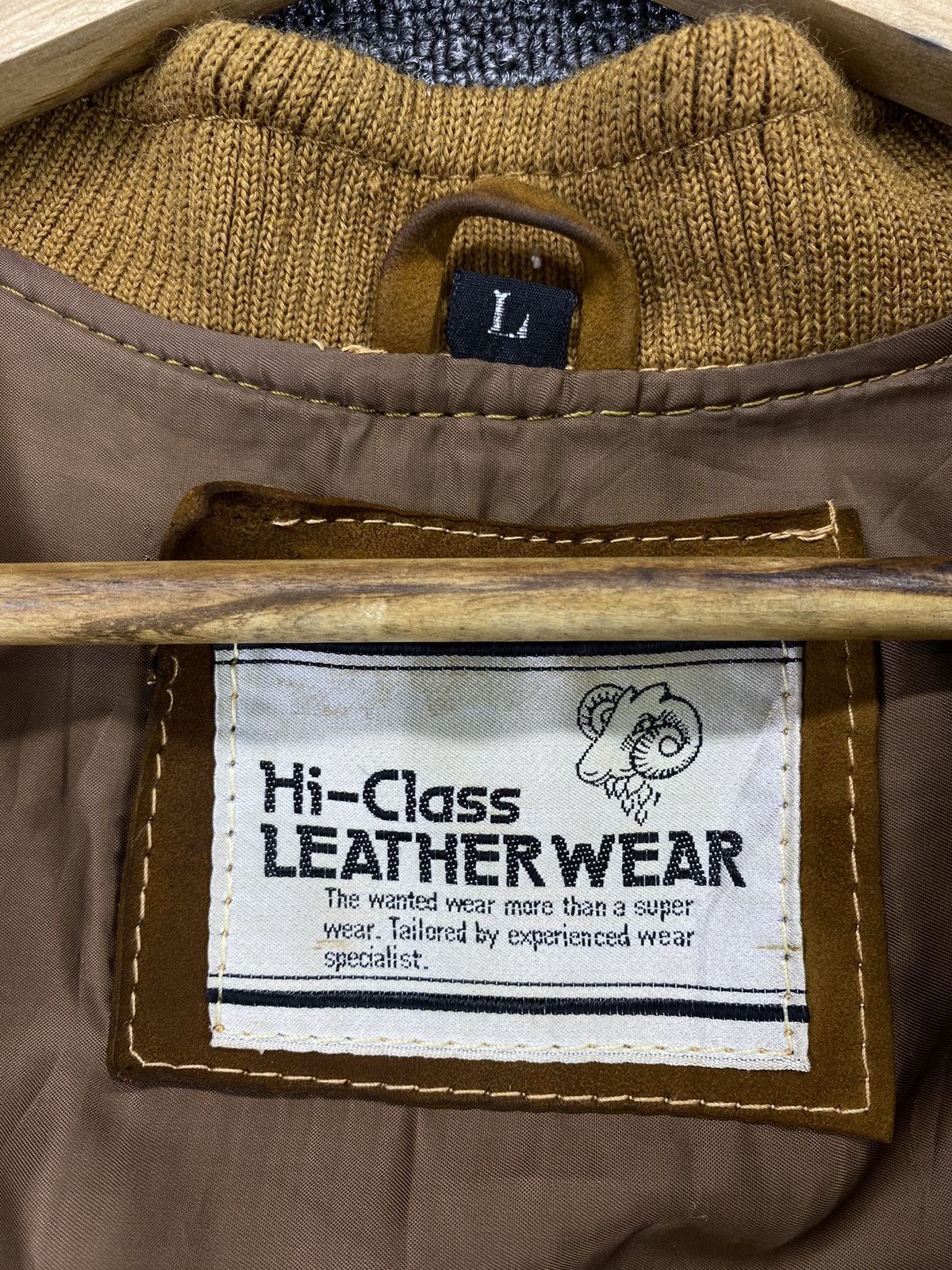 Japanese Brand Vintage Hi-Class Leather Wear Sheep Skin Leather Jacket Size US L / EU 52-54 / 3 - 6 Thumbnail