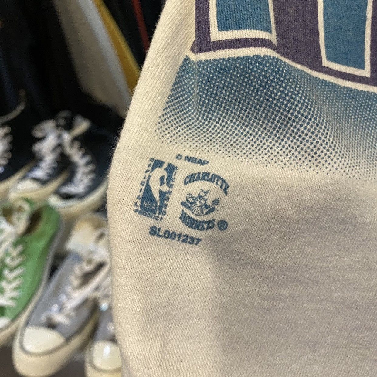 NBA VINTAGE 90s Charlotte Hornets Salem Sportswear T-Shirts Size US M / EU 48-50 / 2 - 9 Thumbnail