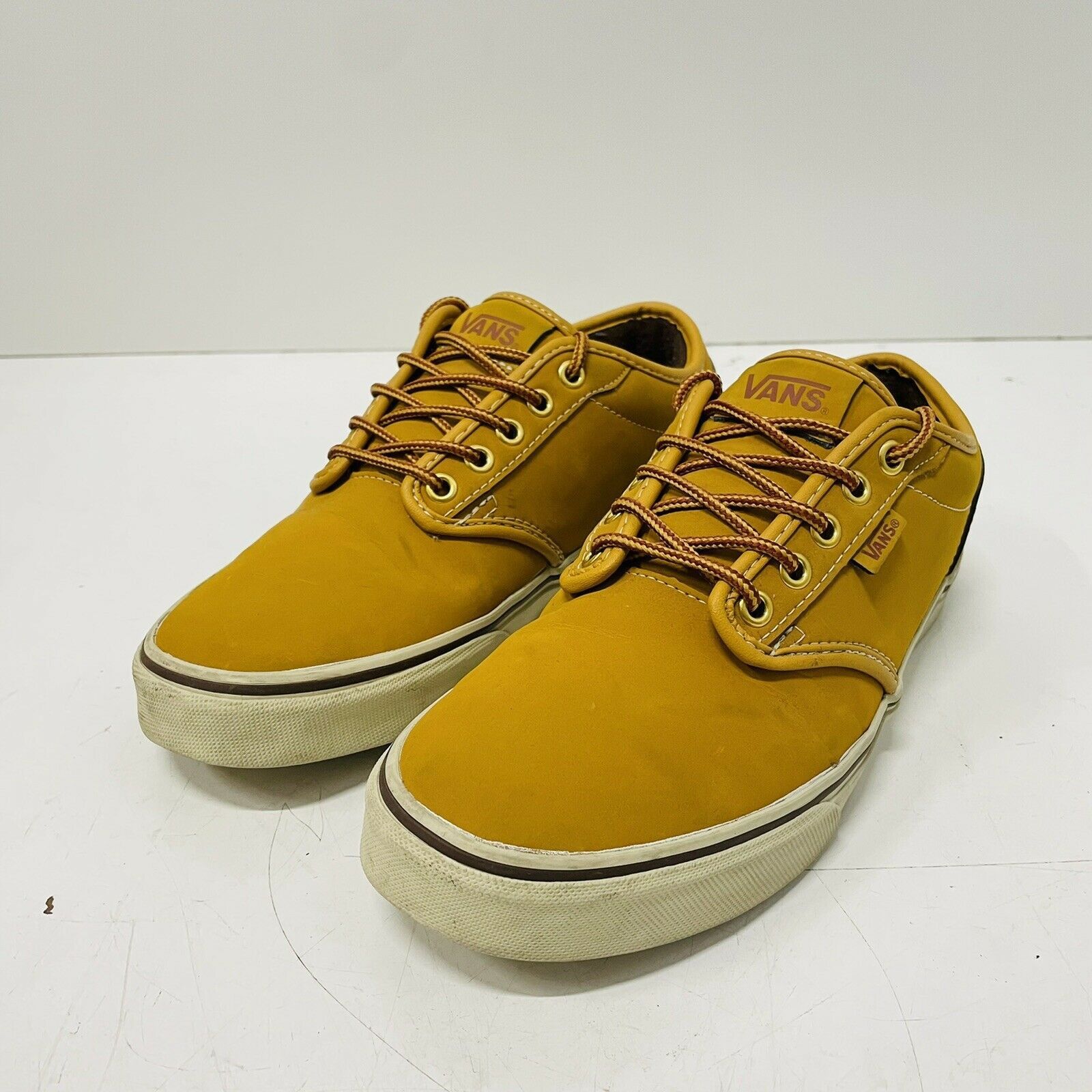 Vans Vans Atwood Nubuck Leather Skateboarding Shoes Gold Size US 7.5 / EU 40-41 - 2 Thumbnail
