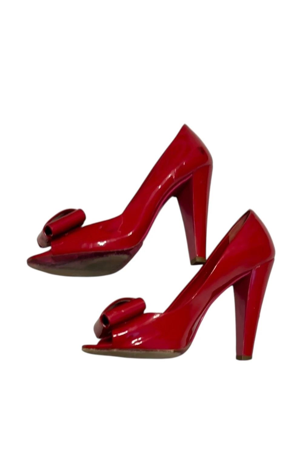 Miu Miu Miu Miu red bow heels Size US 7 / IT 37 - 3 Thumbnail