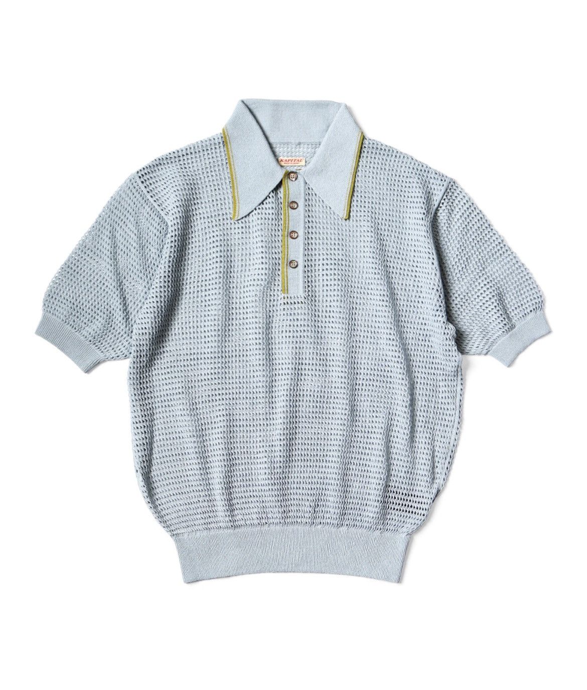 Kapital Kapital 12G Mesh Knit Carol Polo size 3 Size US L / EU 52-54 / 3 - 1 Thumbnail