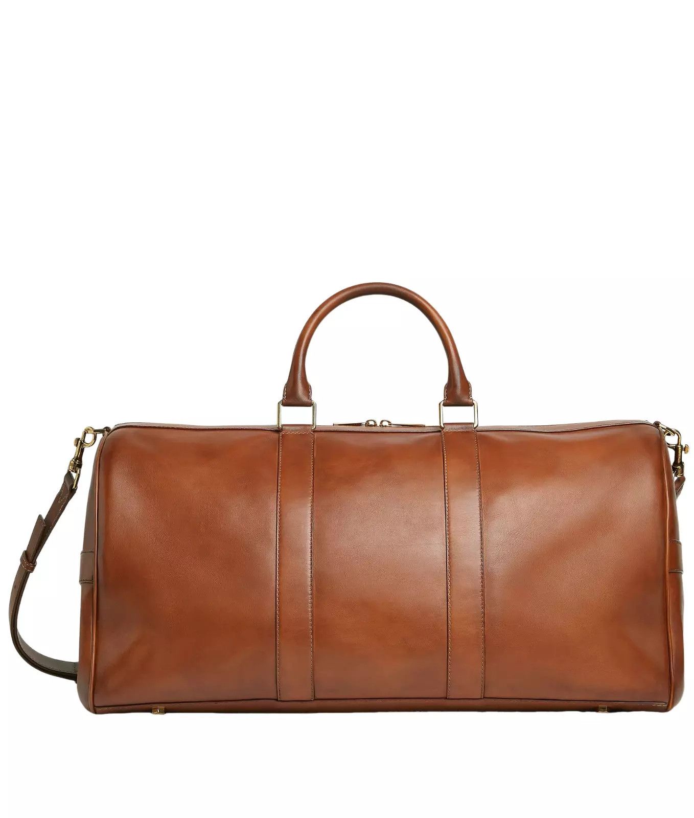 BOTTEGA VENETA L/D Wood Leather Duffle Bag New