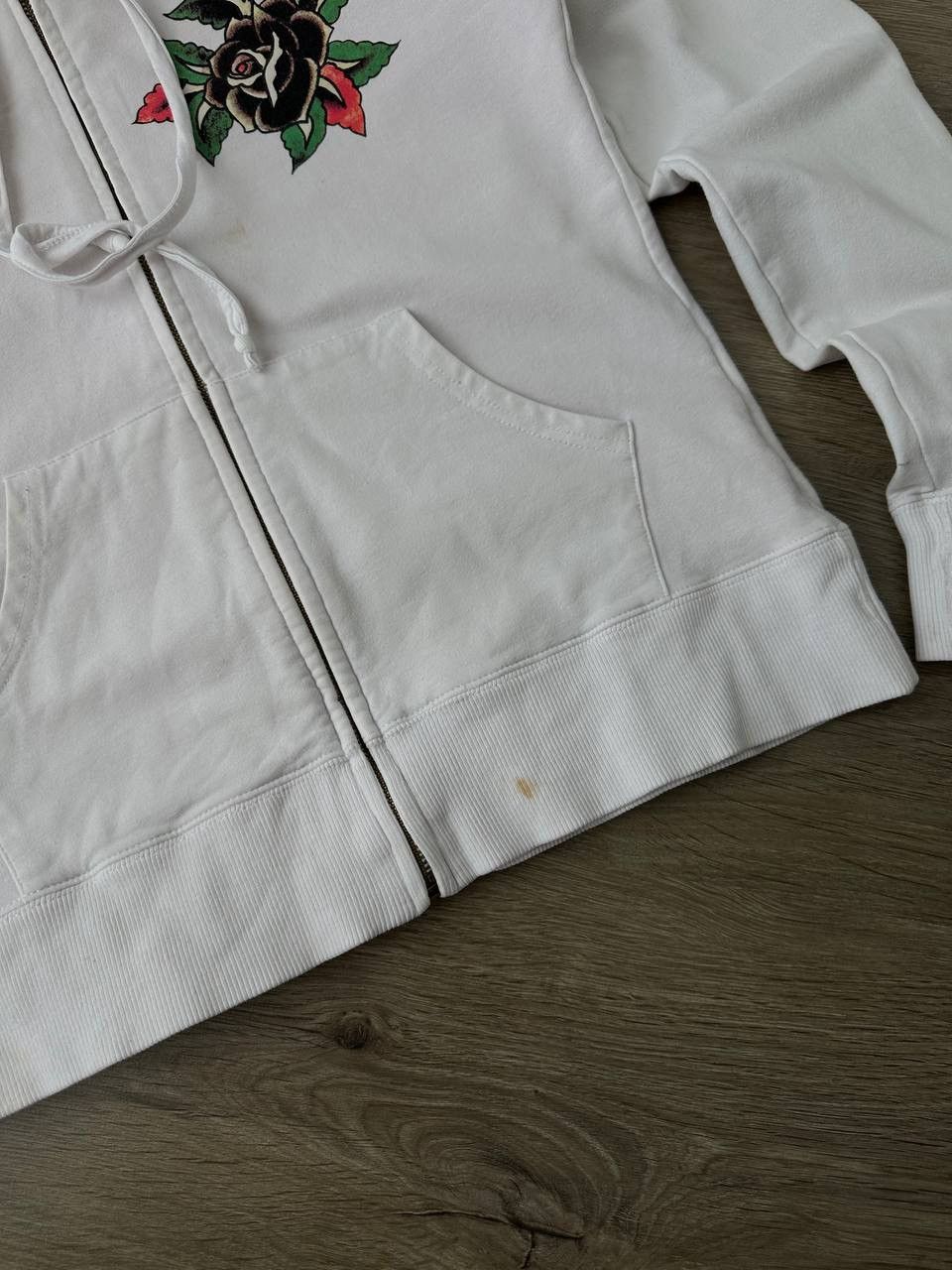 Ed Hardy Vintage Ed Hardy Christian Audigier White Hoodie Size US S / EU 44-46 / 1 - 9 Thumbnail