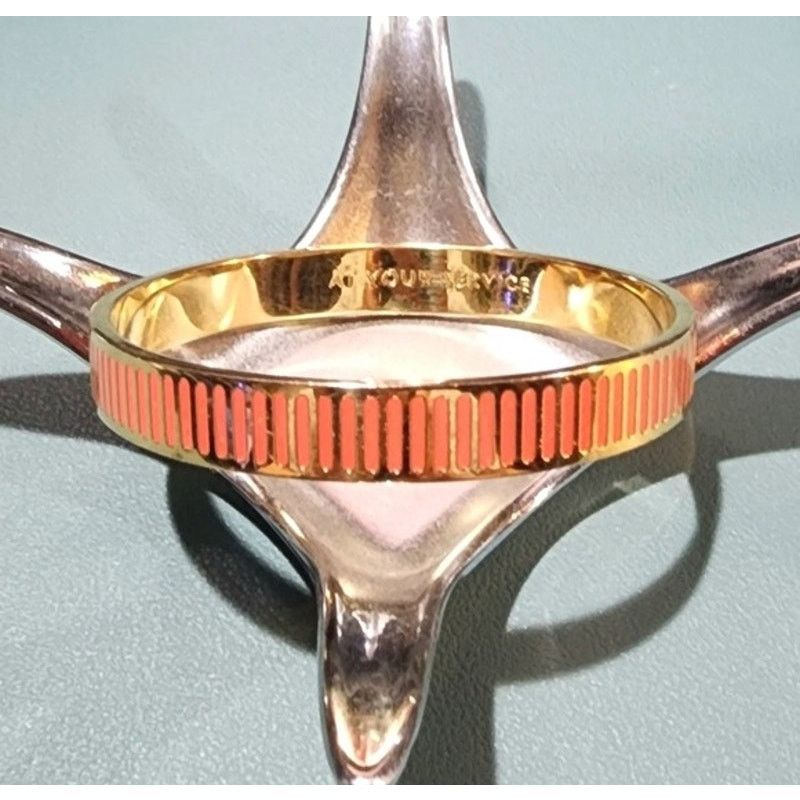 Kate Spade Kate Spade At Your Service Orange Enamel Bangle Bracelet Size ONE SIZE - 6 Thumbnail