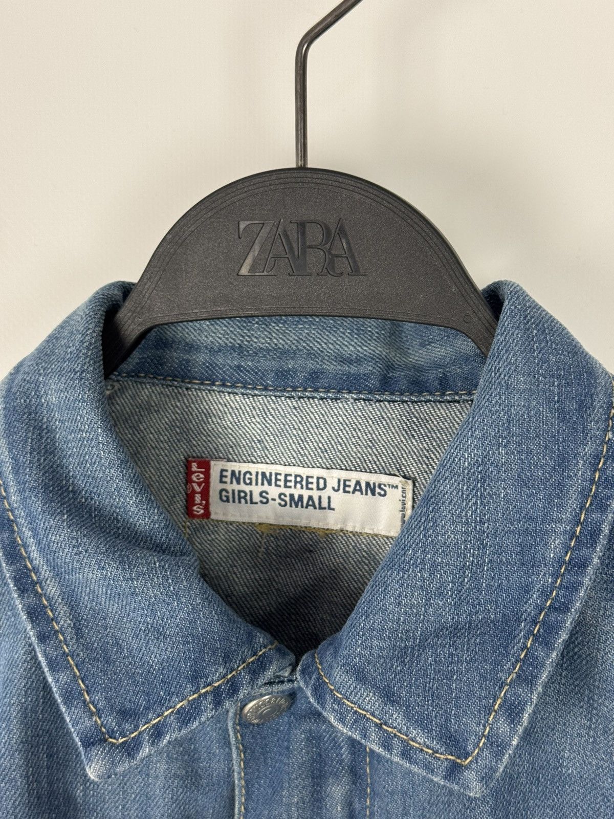 Levi's Levi’s Engineered Cropped Denim Chest Pocket Jacket Size S / US 4 / IT 40 - 5 Thumbnail
