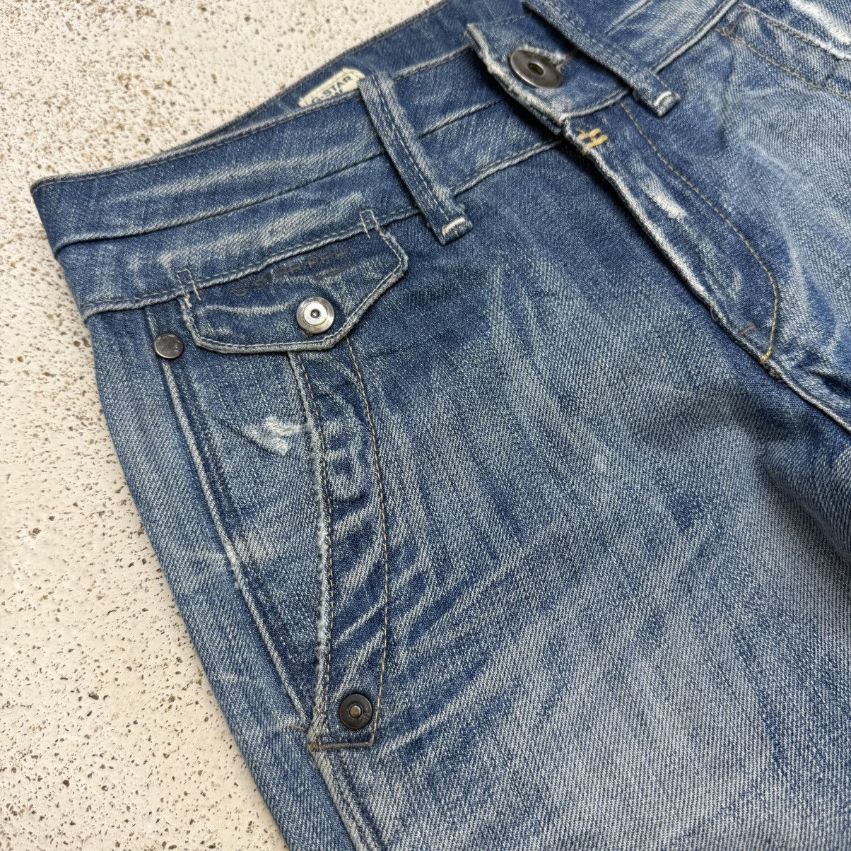 G-Star G-Star Raw Two Tone Defect Look Denim Pants Size 24" / US 00 / IT 34 - 7 Thumbnail