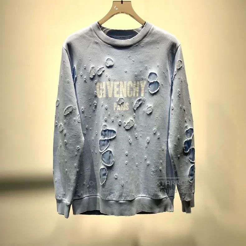 Givenchy Givenchy Popular Ripped Hoodie Size US S / EU 44-46 / 1 - 1 Thumbnail