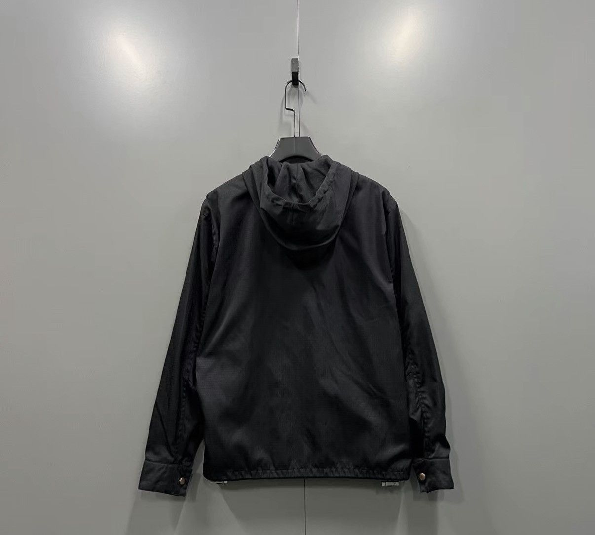 Givenchy Givenchy Black All-over Subtle Pattern Hooded Jacket J41 Size US S / EU 44-46 / 1 - 2 Thumbnail