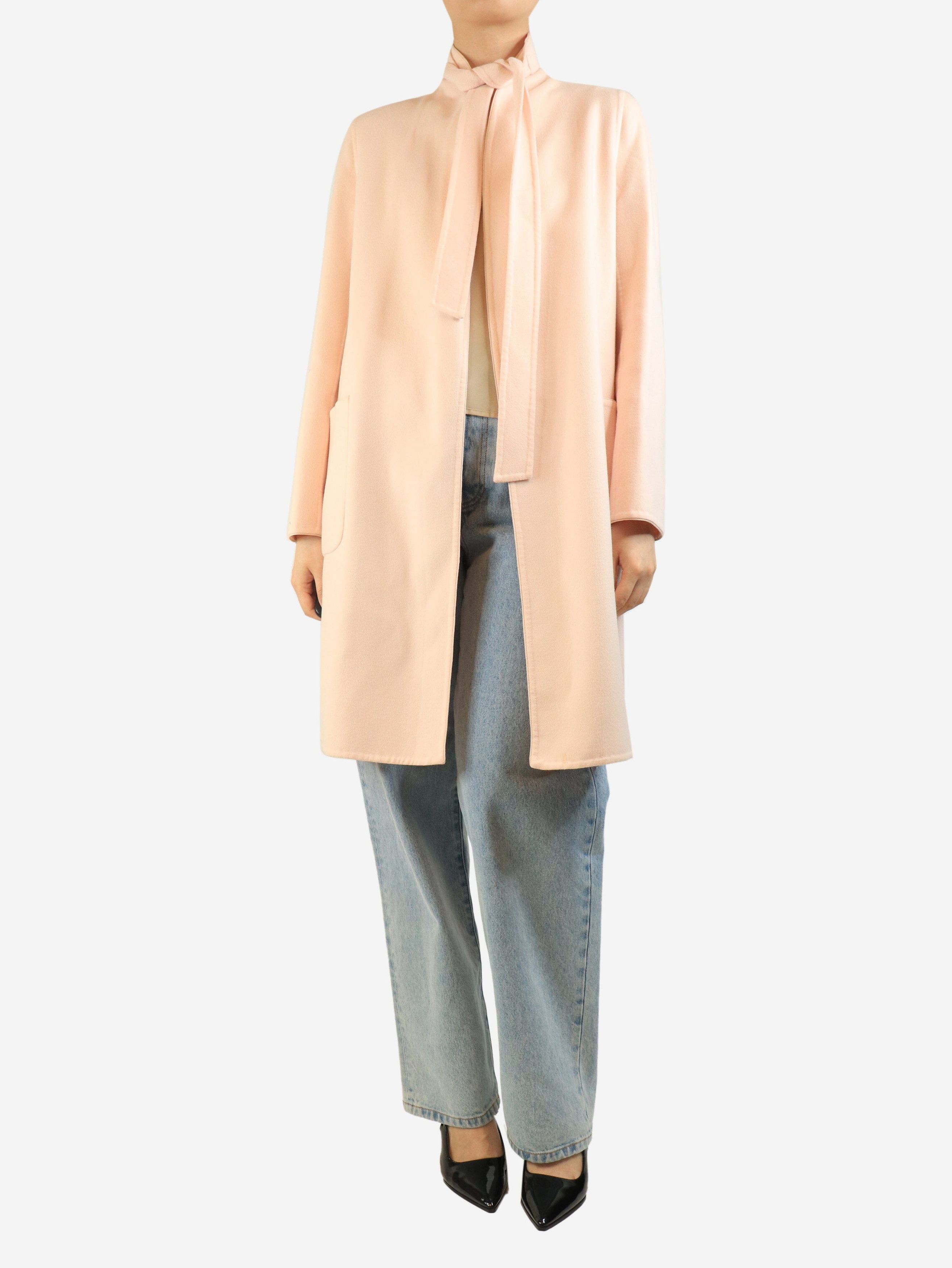 Max Mara Blush pink angora blend coat - UK 10 Size M / US 6-8 / IT 42-44 - 1 Thumbnail