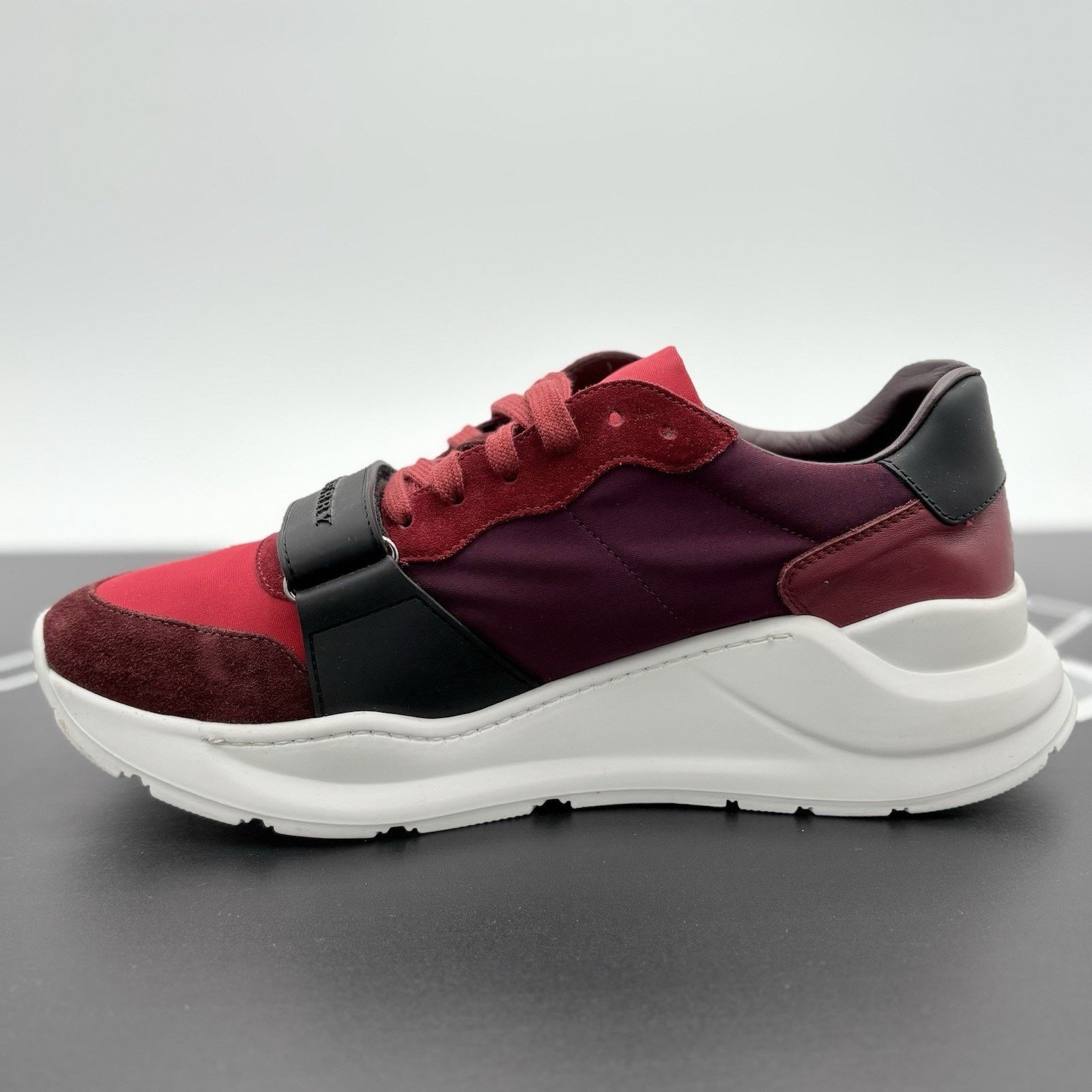 Burberry Burberry Regis Sneaker ' Red Black ' | GREAT CONDITION! Size US 10.5 / EU 43-44 - 4 Thumbnail