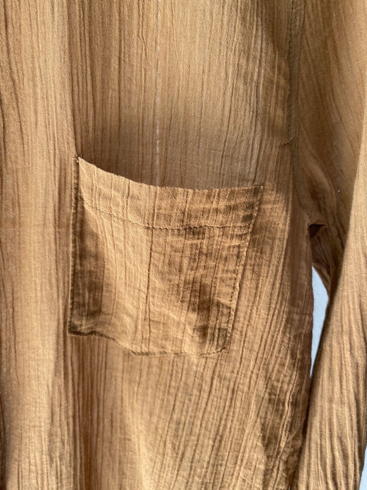 OPEN YY THE OPEN PRODUCT Sheer Brown Long-Sleeve Shirt Size S / US 4 / IT 40 - 7 Thumbnail
