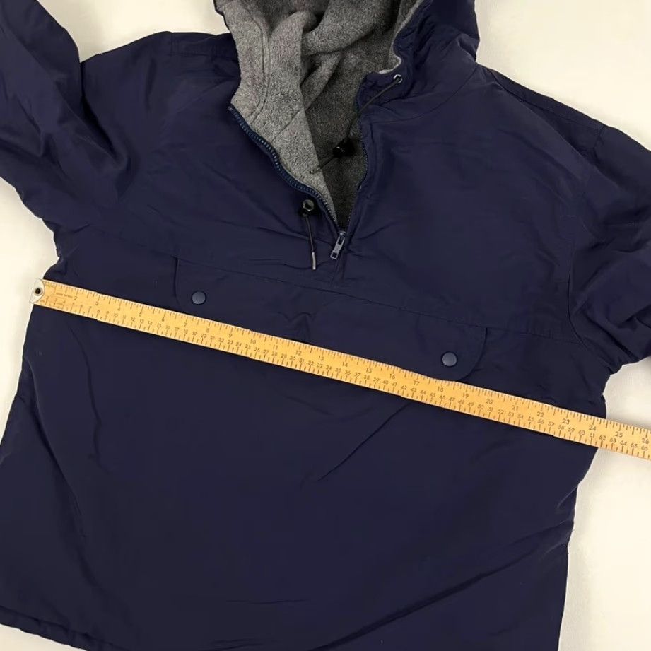 J.Crew VTG J.CREW Oarsman Jacket Mens Medium Blue Fleece Lined Anorak Coat Hooded Size US M / EU 48-50 / 2 - 4 Thumbnail