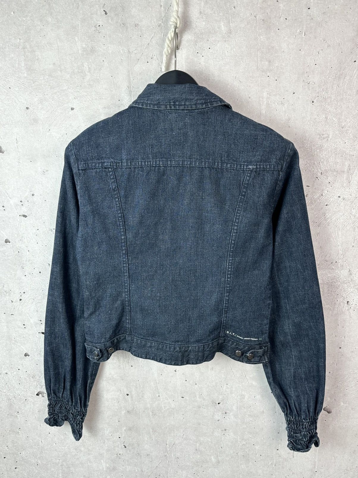Diesel Vintage Diesel Indigo Thermic Blue Zip Cotton Denim Jacket Size L / US 10 / IT 46 - 9 Thumbnail