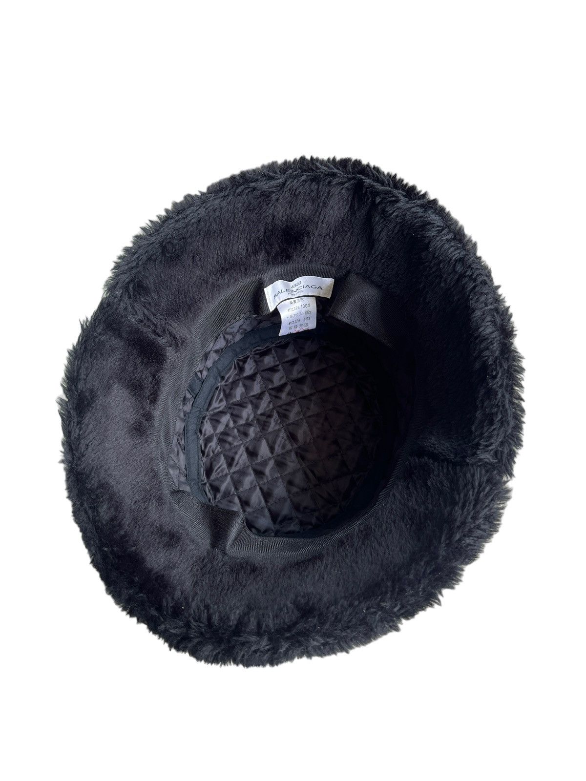 Balenciaga Vintage 1980 Balenciaga Quilted Faux Fur Bucket Hat Size ONE SIZE - 7 Thumbnail