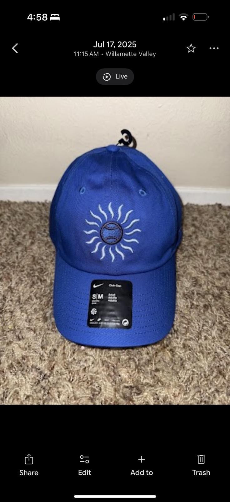 Nike Nike Club Unstructured Tennis Cap Size ONE SIZE - 1 Thumbnail