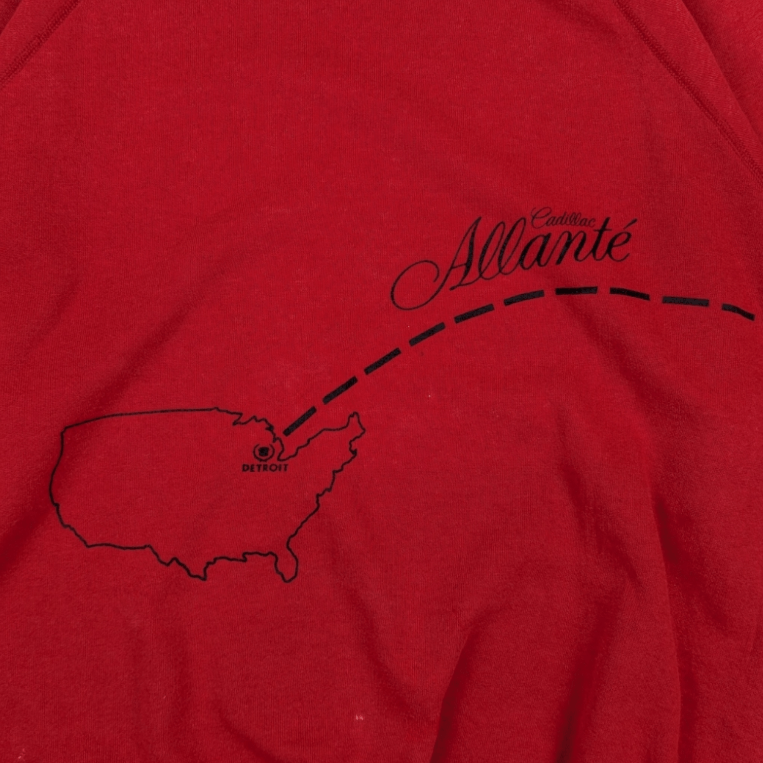 Hanes Vintage 80's GENERAL MOTOR Cadillac Allanté Sweatshirt Size US XL / EU 56 / 4 - 5 Thumbnail