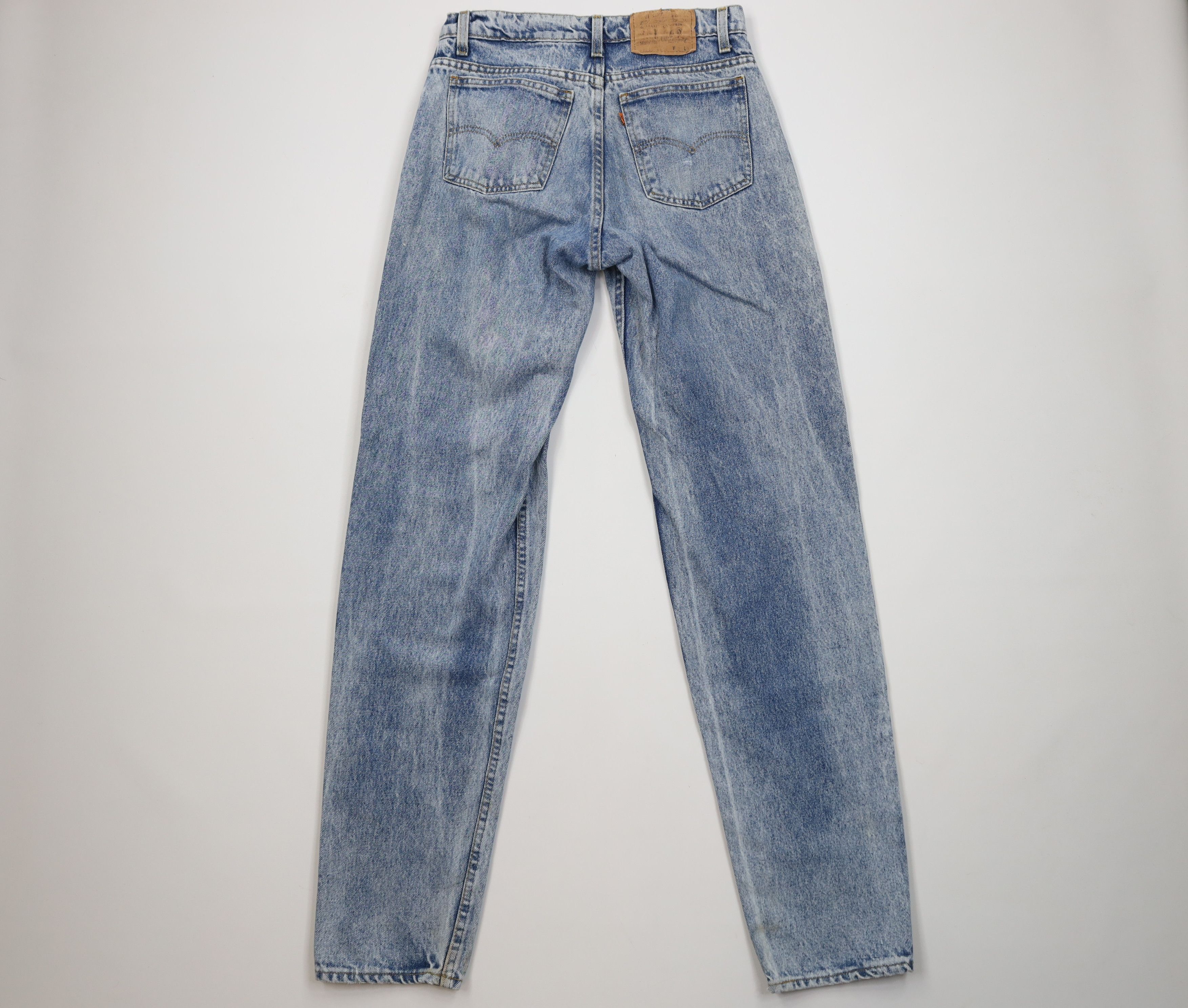 Levi's Vintage 80s Levis 550 Orange Tab Acid Wash Relaxed Jeans USA Size US 31 - 11 Thumbnail