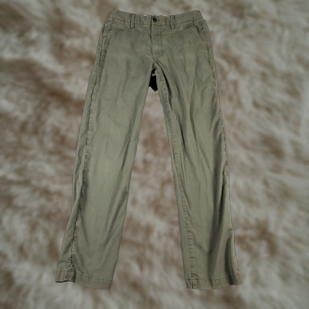 Club Monaco Club Monaco Chino Pants Mens 31x30 Gray Flat Front Straight Leg Trousers Size US 31 - 1 Thumbnail