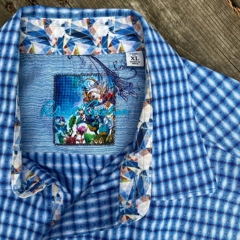 Robert Graham Robert Graham Men’s Classic Fit Dress Egyptian Cotton Shirt Size US XL / EU 56 / 4 - 1 Thumbnail