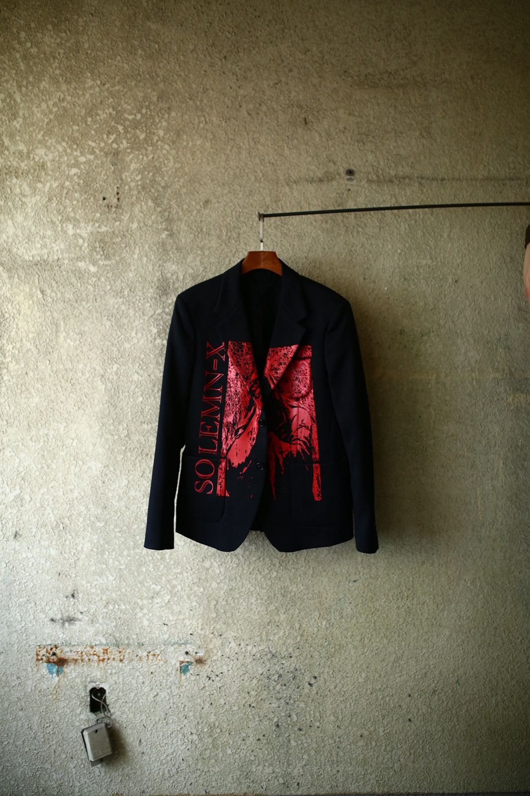Raf Simons Raf Simons SS22 "SOLEMN-X" Printed Suit Jacket / Blazer Size 52R - 1 Thumbnail