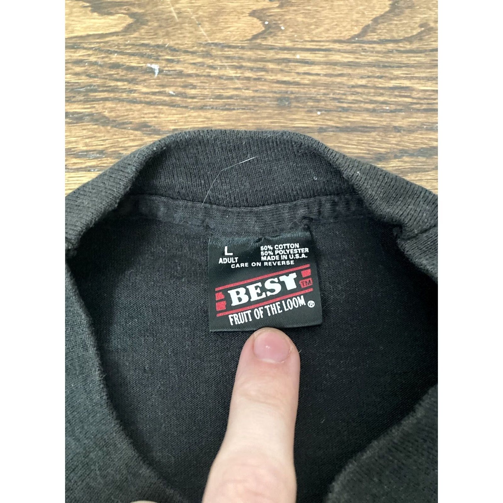 Fruit Of The Loom VINTAGE Birmingham Heritage Festival Shirt Mens Large Jazz Blues Alabama Black Fruit of the Loom T-Shirt Crew Neck Short Sleeve Knit Logo Music 90s Size US L / EU 52-54 / 3 - 4 Thumbnail