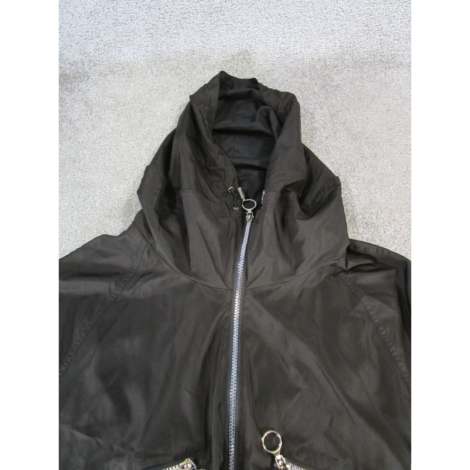 Zara Zara Hoodie Womens Small Black Full Zip Adult Female Regular Fit Polyester Blended Fabric Mock Neck Activewear Shirt? Size S / US 4 / IT 40 - 2 Thumbnail