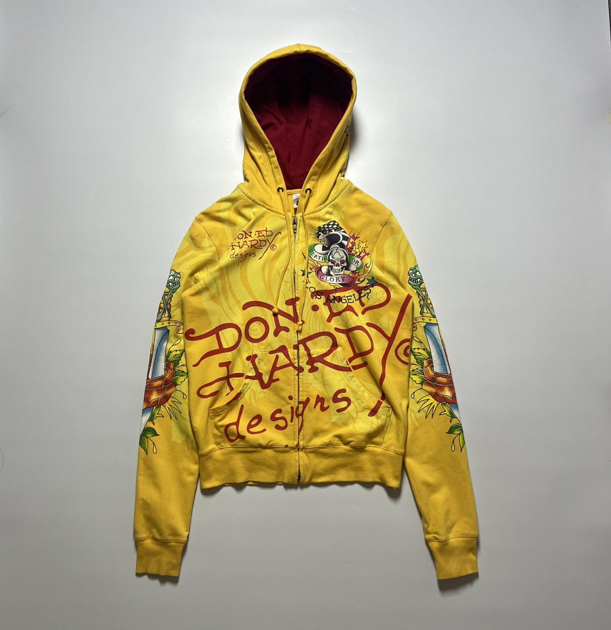 Christian Audigier Ed Hardy Death or Glory by Christian Audigier Hoodie Size S / US 4 / IT 40 - 2 Thumbnail