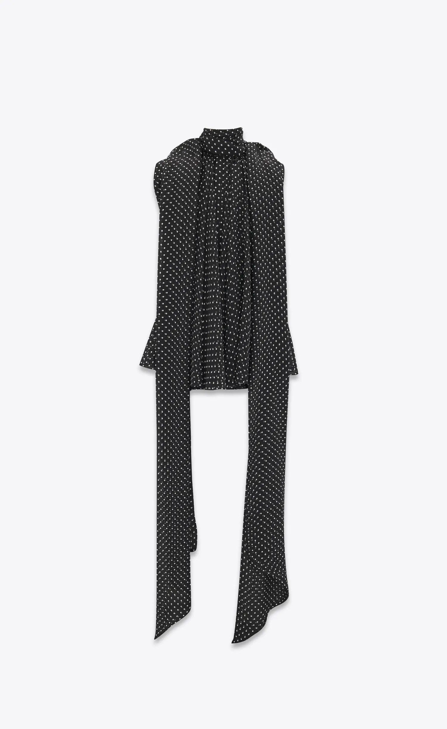 Saint Laurent Paris o1s1wg110125 781578 Oversized Lavallière-Neck Tank Top Size US S / EU 44-46 / 1 - 4 Thumbnail