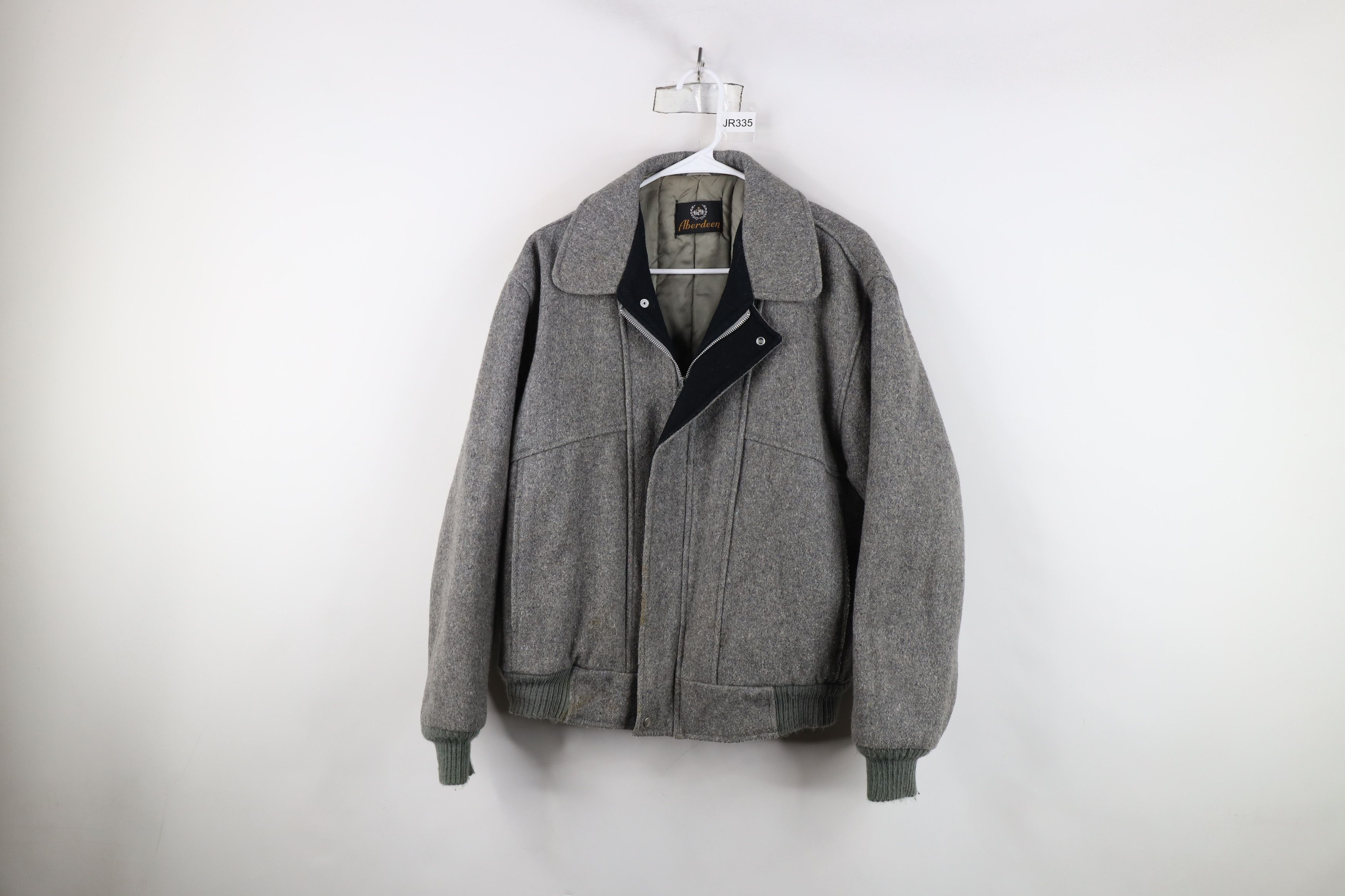 Vintage Vintage 70s Streetwear Blend Quilted Bomber Jacket Gray USA Size US L / EU 52-54 / 3 - 1 Thumbnail