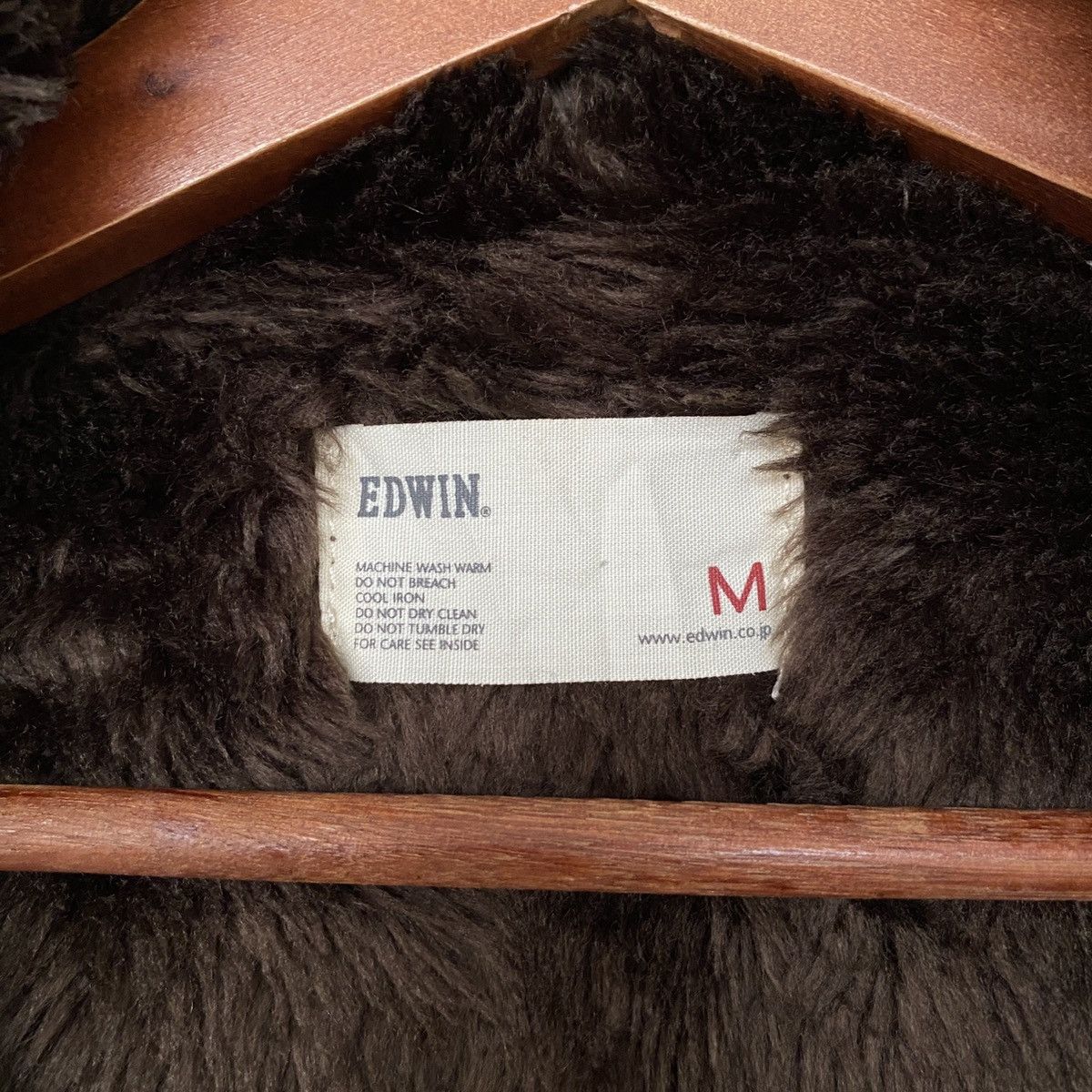 Edwin Vintage Brand Edwin Sherpa Fur Jacket 1990s Size US M / EU 48-50 / 2 - 7 Thumbnail
