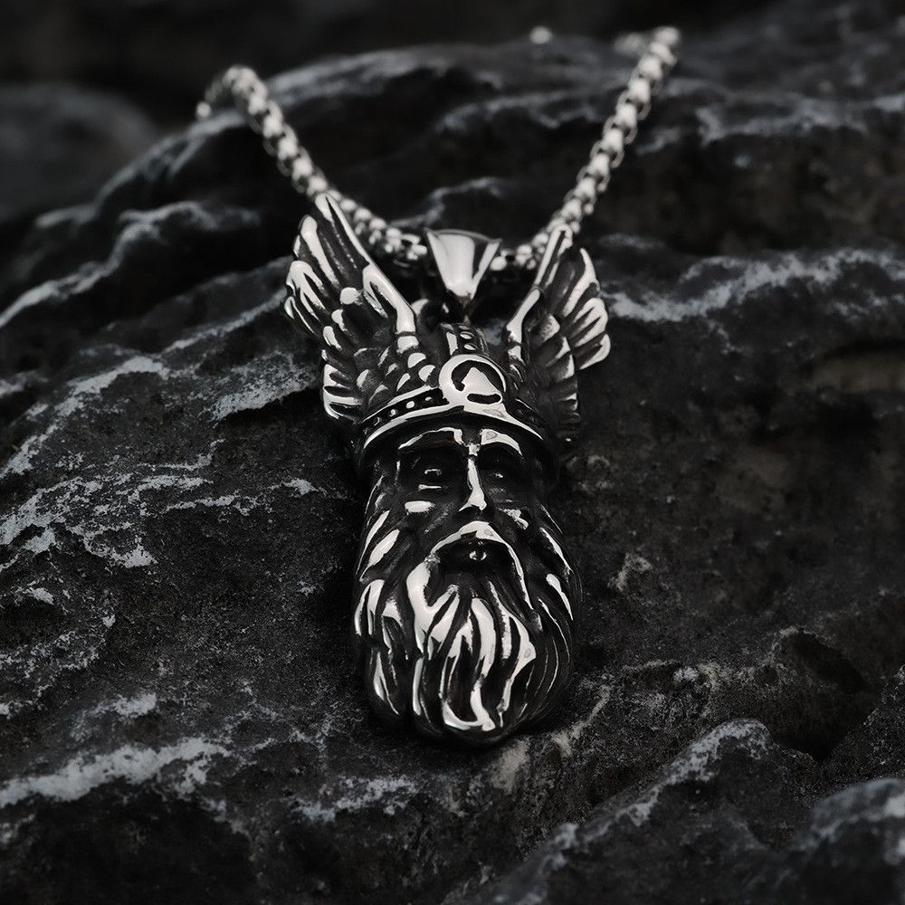 Jewelry Viking Portrait Necklace Size ONE SIZE - 1 Thumbnail