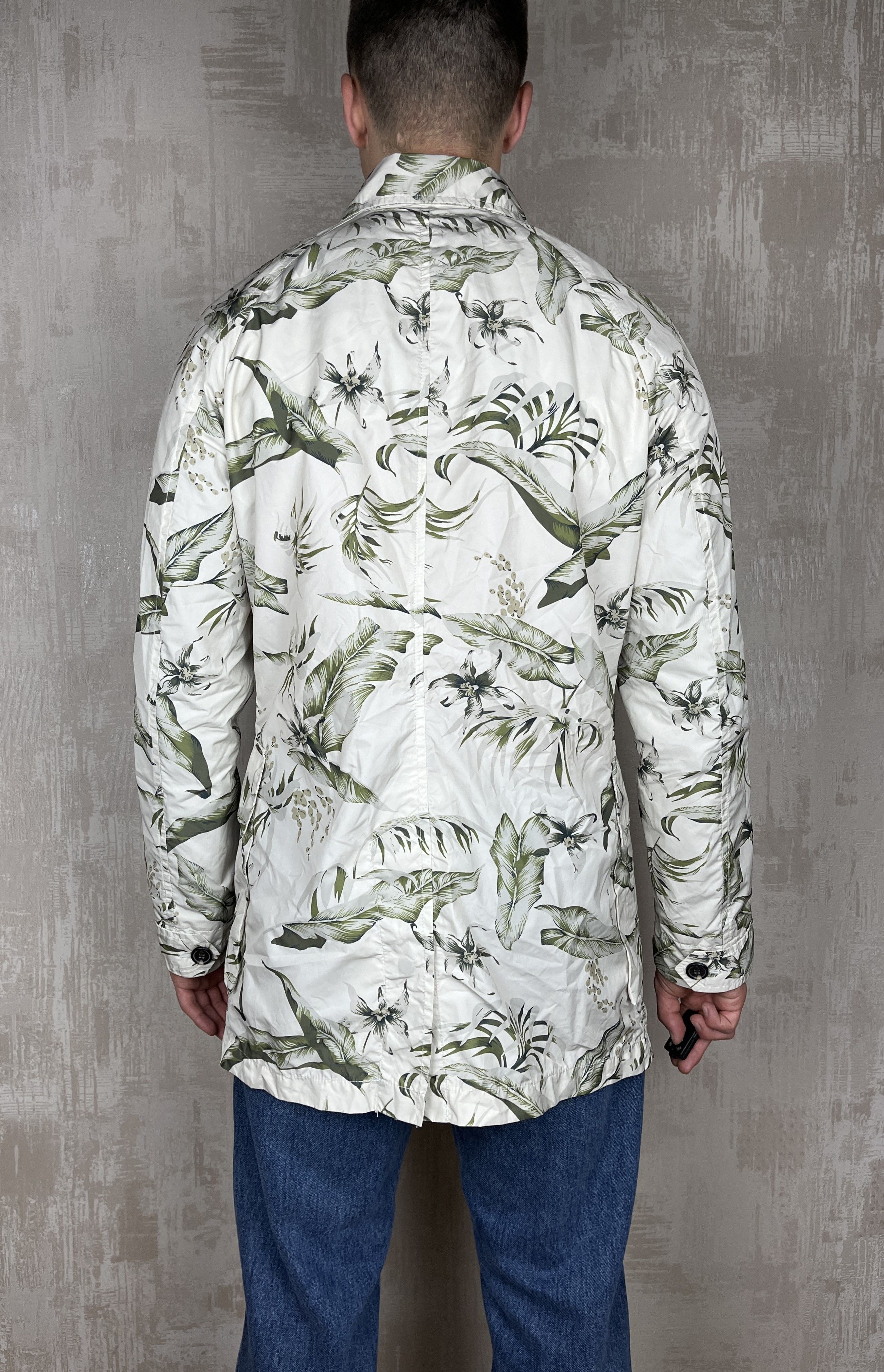 Scotch & Soda SCOTCH & SODA Tropic Pattern Lightweight Long Jacket Size US L / EU 52-54 / 3 - 17 Thumbnail